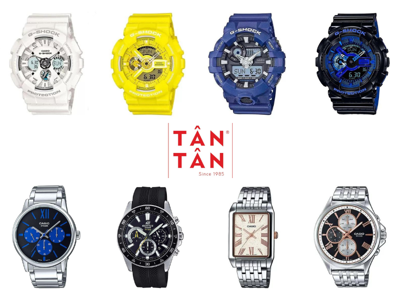 Một số mẫu Đồng hồ Casio chính hãng, giá tốt tại Tân Tân Watch