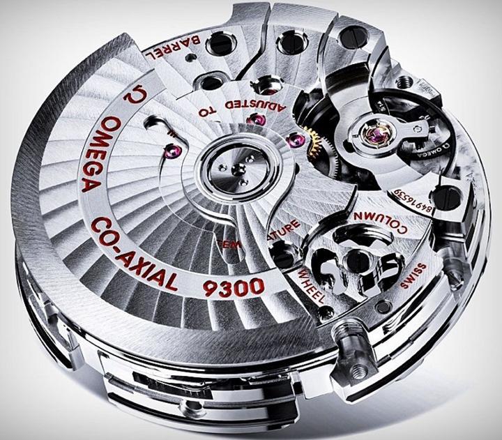 Cấu trúc cấu tạo máy cơ Co-Axial 9300 của đồng hồ Omega