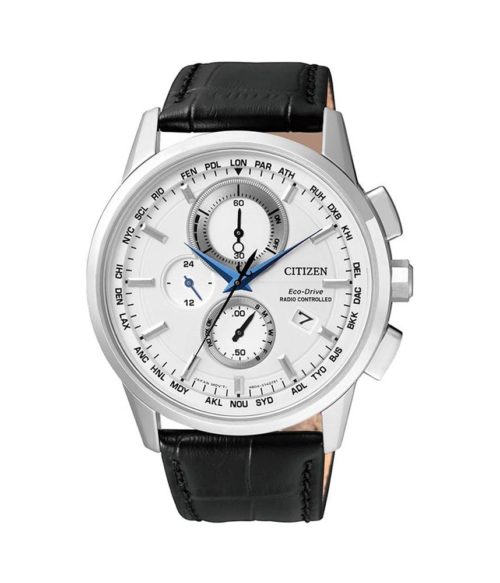 Đồng Hồ Citizen AT8110-11A Nam Eco-Drive World-Time Kính Sapphire Lịch Thứ Ngày 43mm