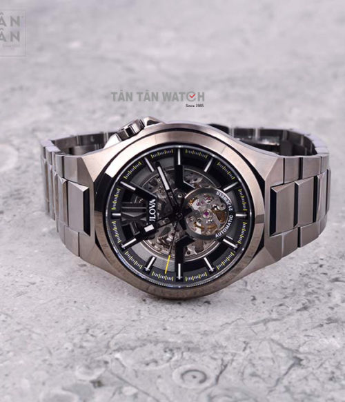 Đồng Hồ Bulova 98A179 Nam Máy Cơ Thép Không Gỉ 46mm