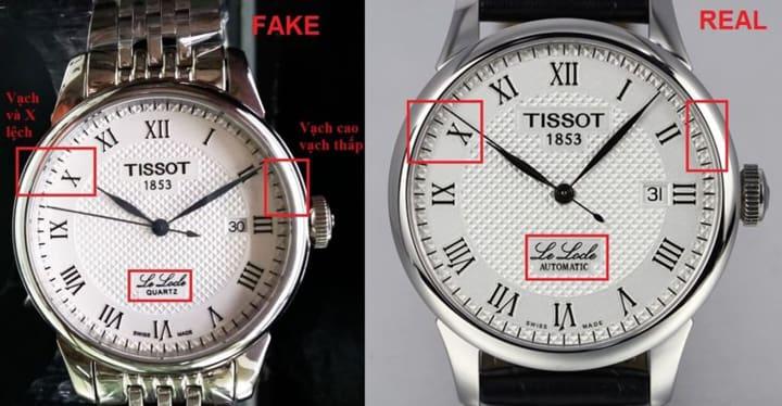 phân biệt đồng hồ Tissot thật giả