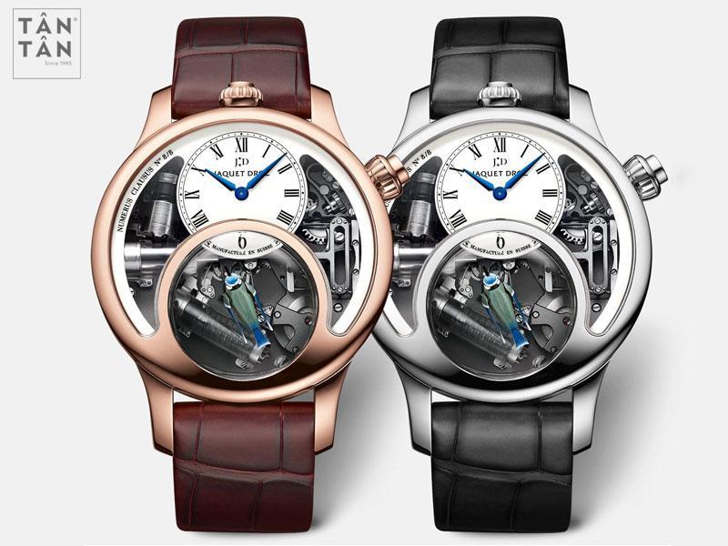 hãng đồng hồ Jaquet Droz đã giới thiệu 2 chiếc đồng hồ “chim hót” mới với 2 màu chủ đạo là bạc và vàng hồng