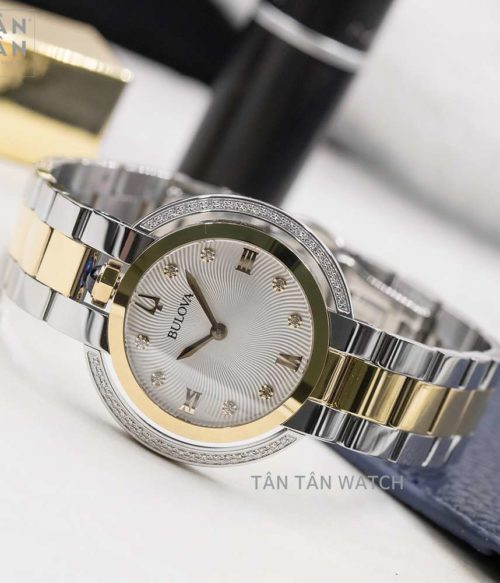 Đồng Hồ Bulova 98R246 Nữ Đính Diamond Kính Sapphire 35mm