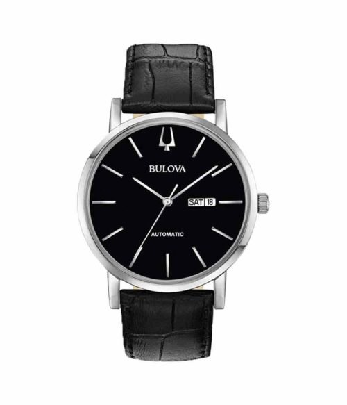 Đồng Hồ Bulova 96C131 Nam Máy Cơ Dây Da Lịch Ngày 42mm