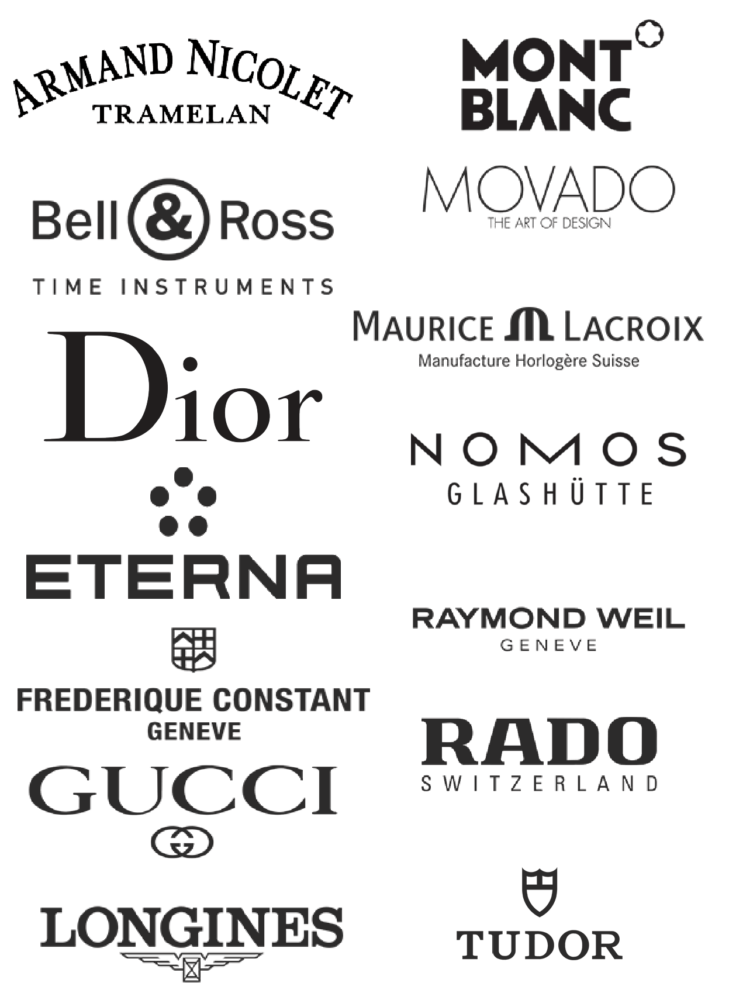 sửa chữa đồng hồ tại TP HCM Armand Nicolet, Montblanc, Bell & Ross, Maurice Lacroix, Dior, Nomos, Eterna, Raymond Weil, Frederique Constant, Rado, Gucci, Longines, Tudor