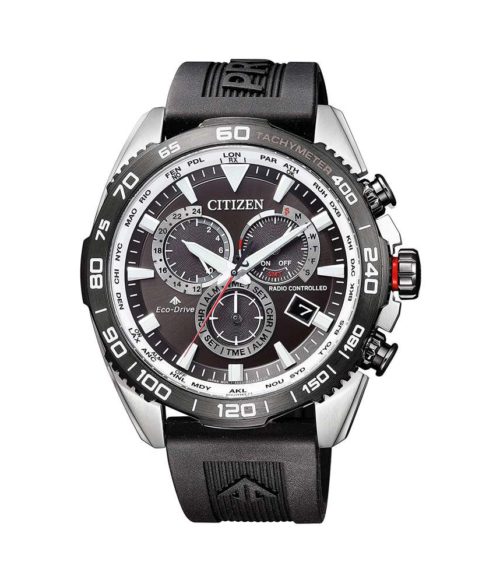 Đồng Hồ Citizen CB5036-10X Nam Eco-Drive World-Time Kính Sapphire Lịch Ngày 45mm