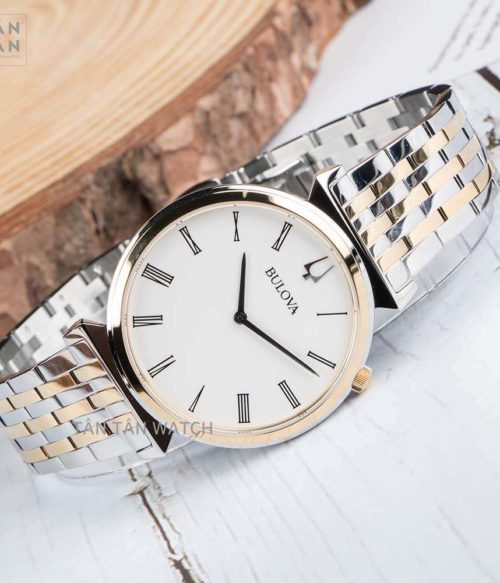 Đồng Hồ Bulova 98A233 Nam Kính Sapphire Dây Kim Loại 38mm